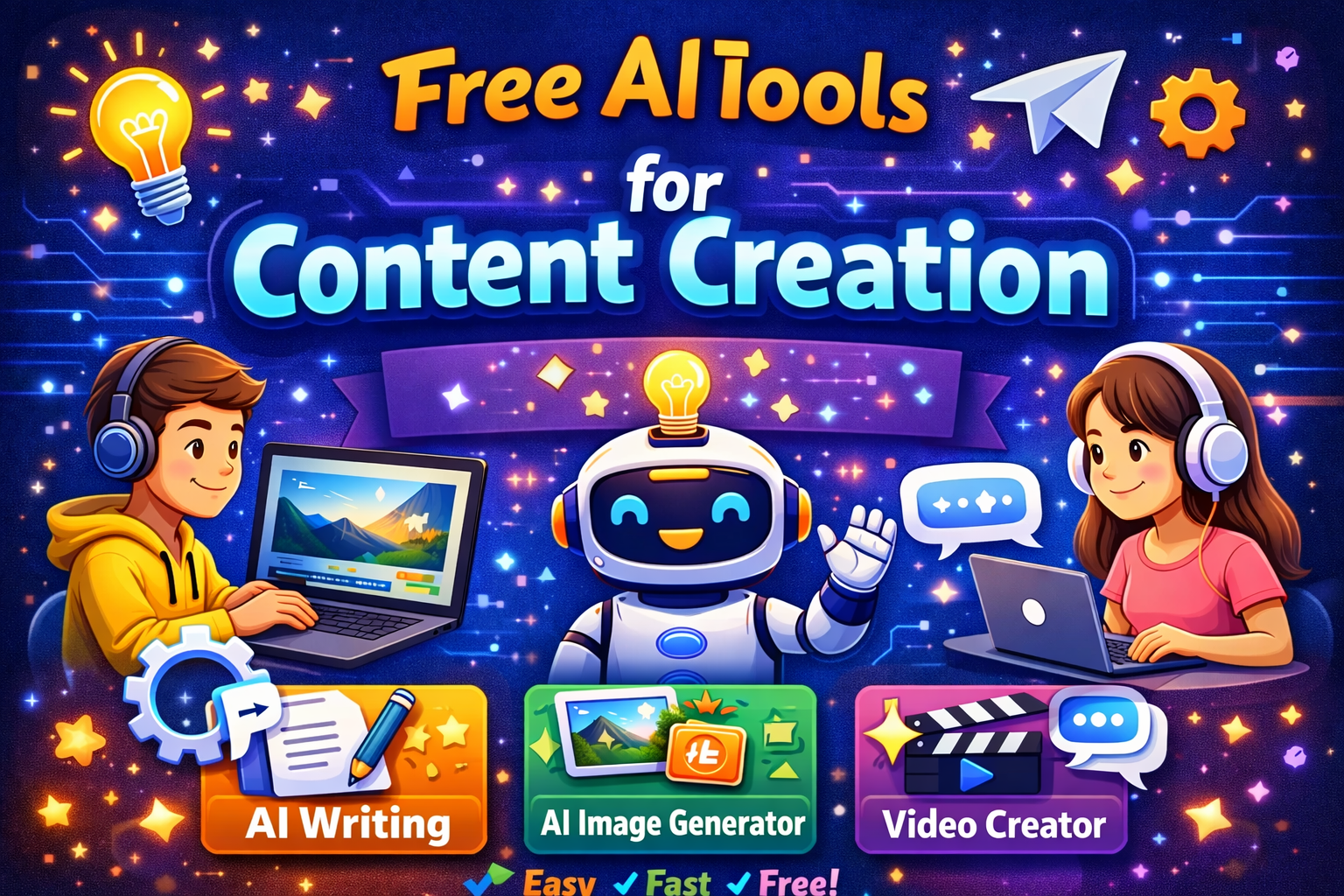 Free AI tools for content creation