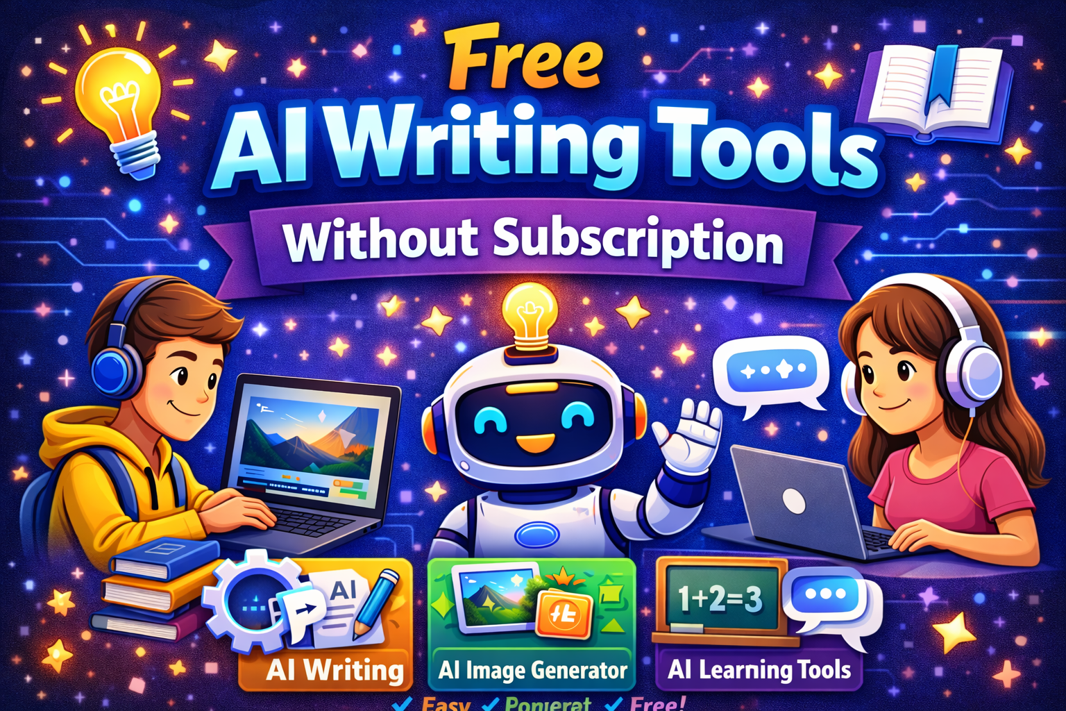 Free AI writing tools without subscription