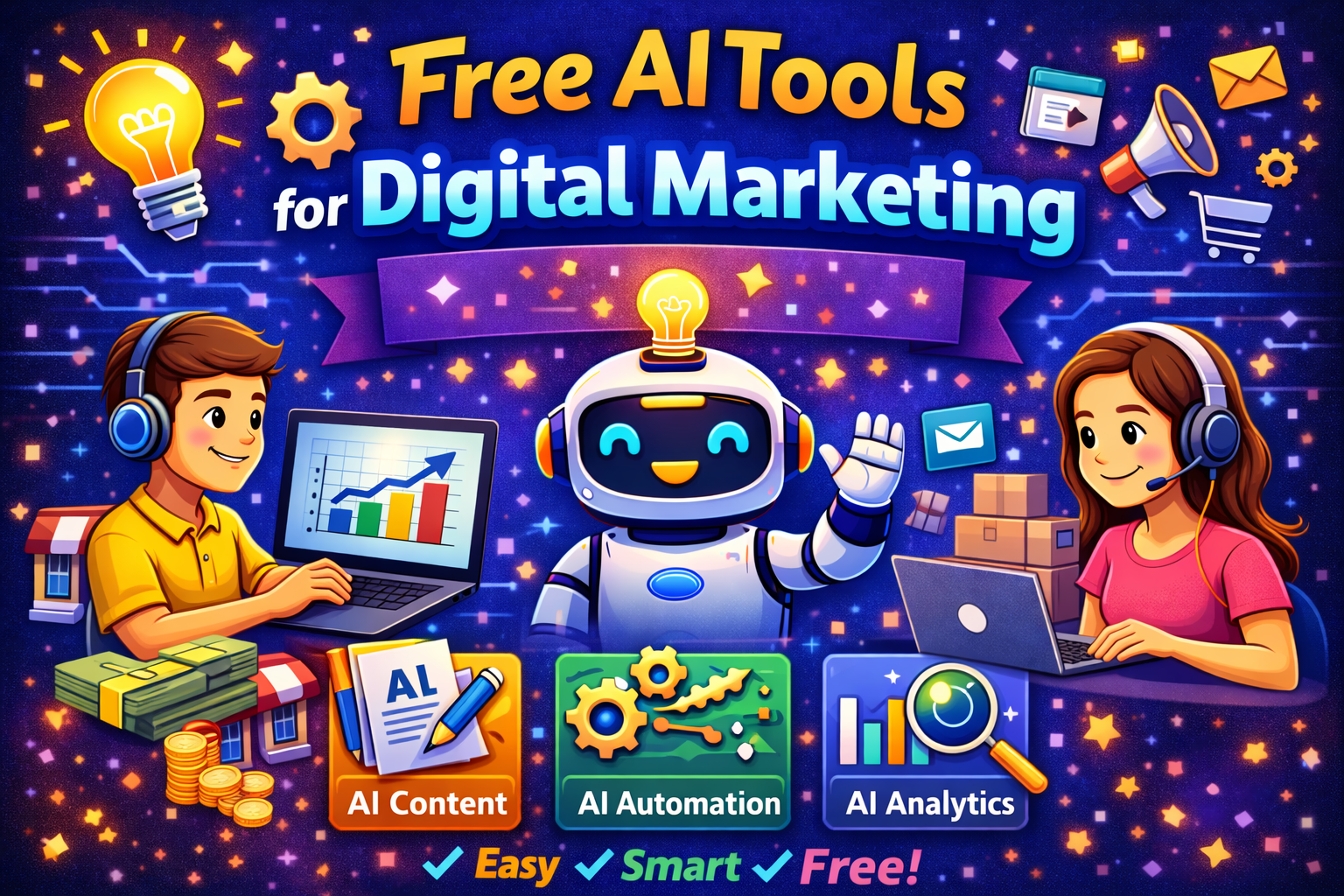 Free AI tools for digital marketing