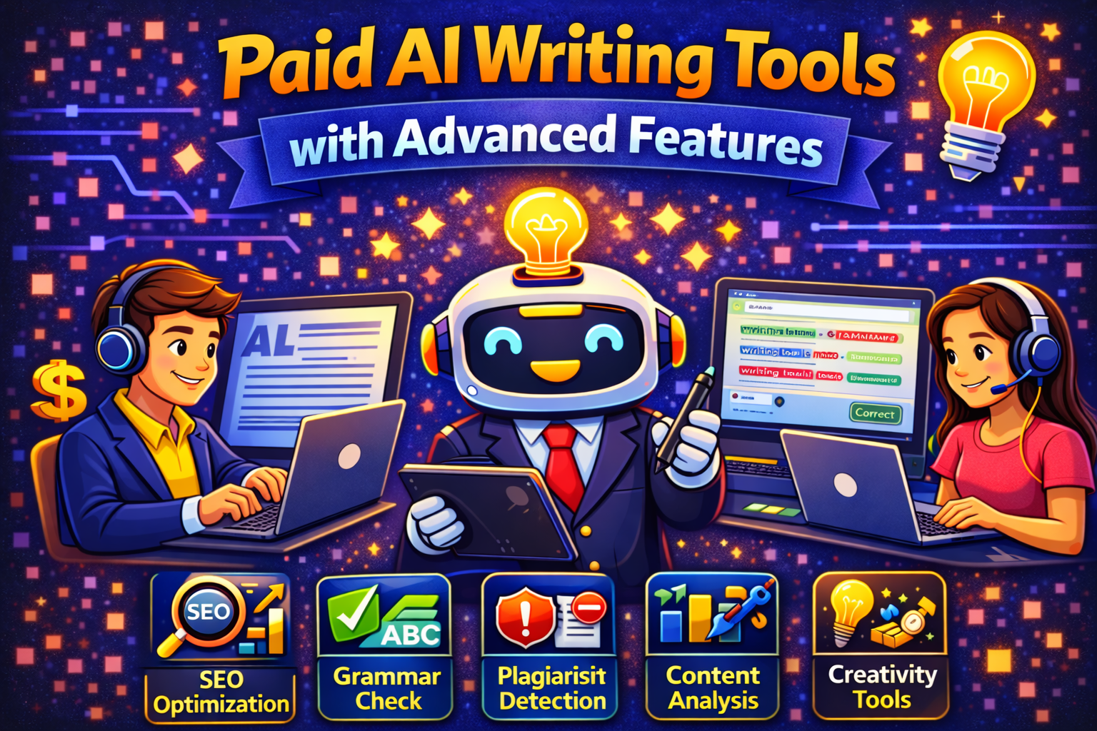 Paid AI Writing Tools with Advanced Features