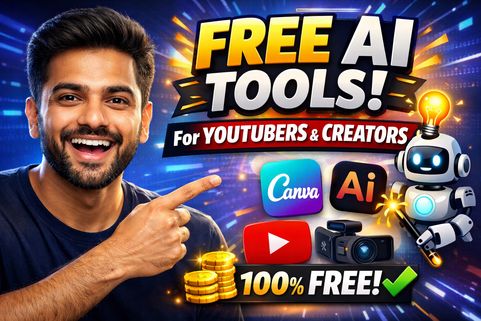 Free AI Tools For YouTubers and Creators